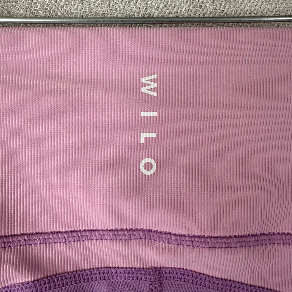WILO the Label Leggings Ribbed Pink Purple Two Toned Colorblock Size XS - Picture 7 of 7